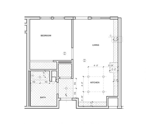 1 bedroom floor plans